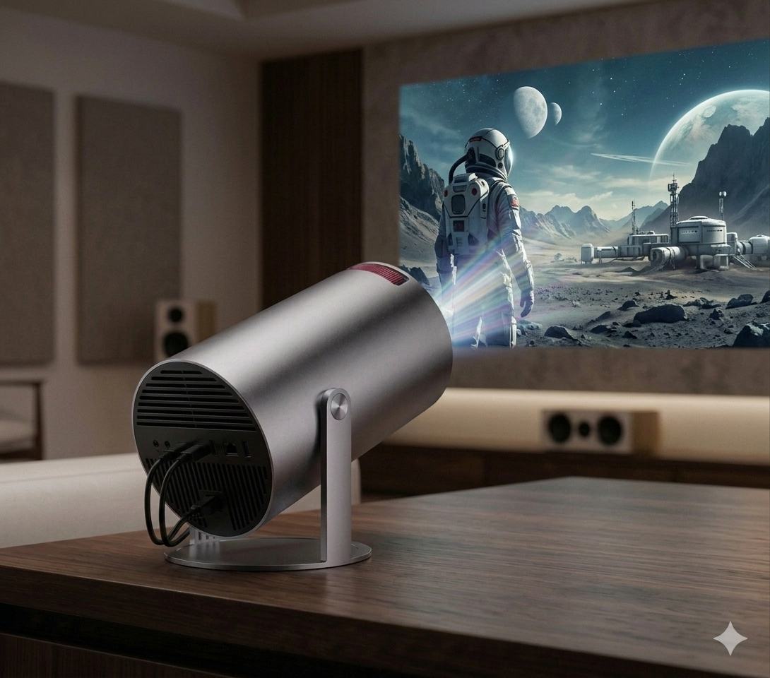 VoltTech Mini Projector – Smart Home Cinema